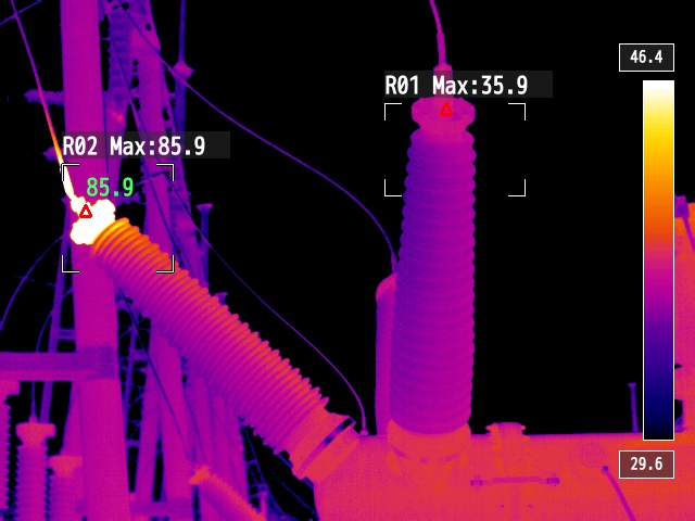 红外热成像带电检测案例-