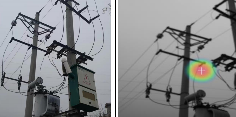 10kV 配网线路声学成像可视化检测案例-悬浮放电案例-