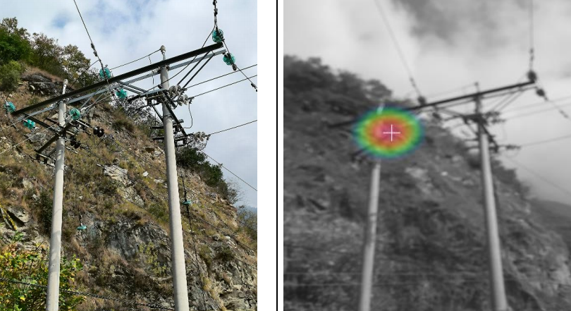 10kV 配网线路声学成像可视化检测案例-电晕放电案例-
